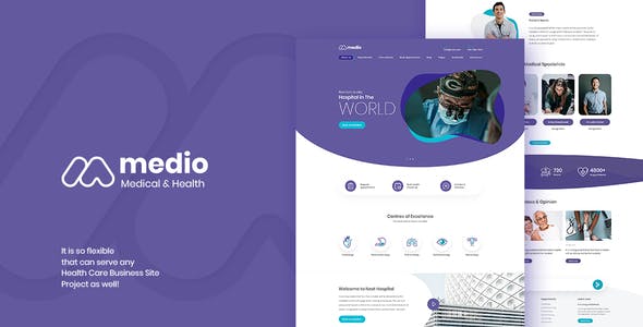Medio – Medical Organization WordPress Theme