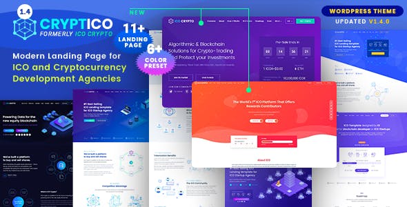 Cryptico ICO Crypto Landing & Cryptocurrency Theme