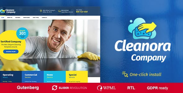 Cleanora - Cleaning Services Theme Cleanora - Cleaning Services Theme
