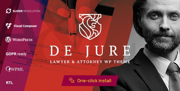 De Jure Attorney and Lawyer WP Theme