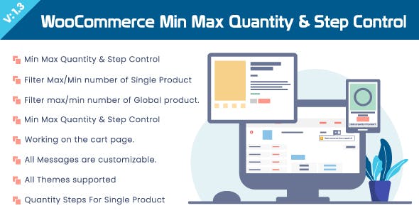 WooCommerce Min Max Quantity & Step Control WooCommerce Min Max Quantity & Step Control