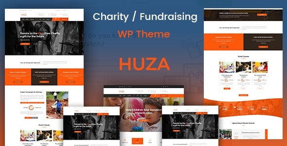 Huza Charity Responsive WordPress Theme