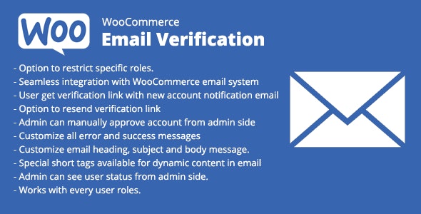 WooCommerce Email Verification WooCommerce Email Verification