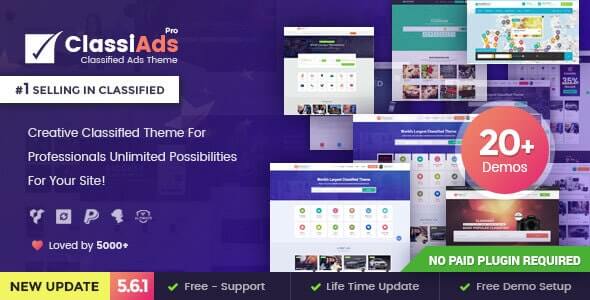 Classiads Classified Ads WordPress Theme
