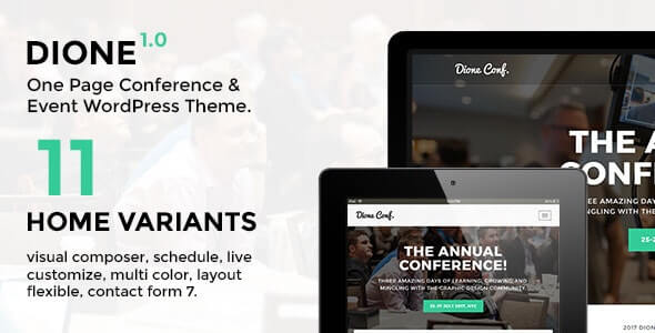 Dione – Conference & Event WordPress Theme Dione – Conference & Event WordPress Theme