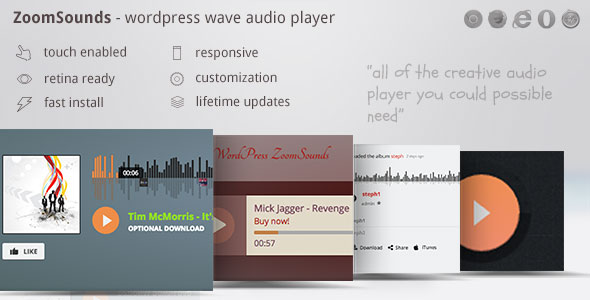 ZoomSounds WordPress Wave Audio Player with Playlist ZoomSounds WordPress Wave Audio Player with Playlist