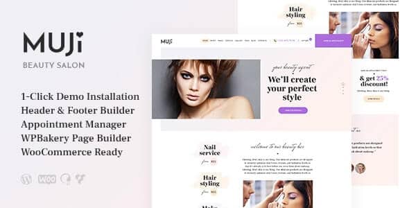 Muji Beauty Shop & Spa Salon WordPress Theme Muji Beauty Shop & Spa Salon WordPress Theme