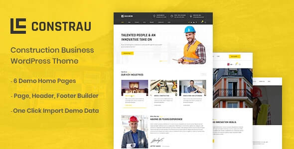 Constrau Construction Business WordPress Theme Constrau Construction Business WordPress Theme
