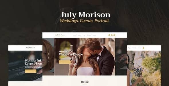 July Morison An Alluring Event Photographer's Portfolio & Blog WordPress Theme July Morison An Alluring Event Photographer's Portfolio & Blog WordPress Theme