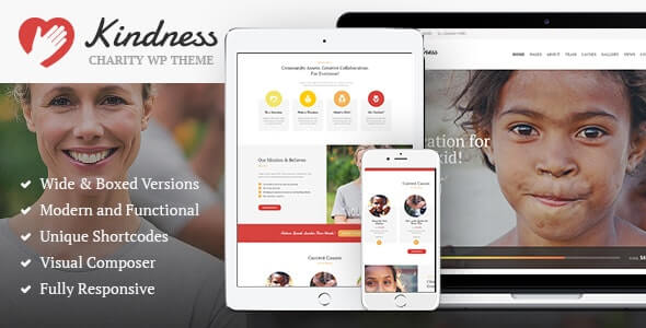 Kindness Non Profit, Charity & Donation Organizations WordPress Theme Kindness Non Profit, Charity & Donation Organizations WordPress Theme