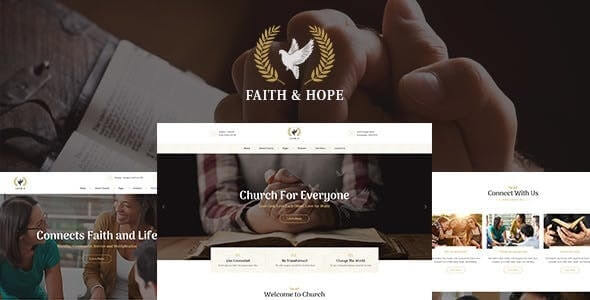 Faith & Hope A Modern Church & Religion Non Profit WordPress Theme Faith & Hope A Modern Church & Religion Non Profit WordPress Theme