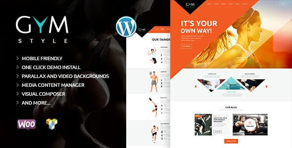 GYM Sport & Fitness Club WordPress Theme GYM Sport & Fitness Club WordPress Theme