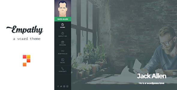 Empathy A vCard WordPress Theme Empathy A vCard WordPress Theme