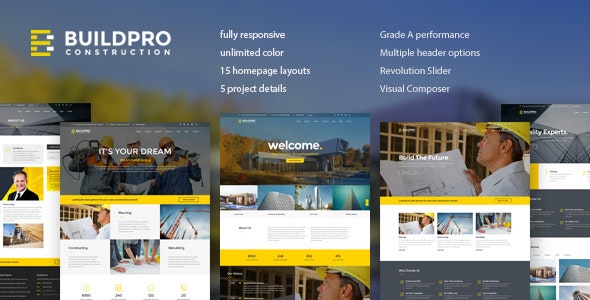 BuildPro Business, Building & Construction WordPress Theme BuildPro Business, Building & Construction WordPress Theme