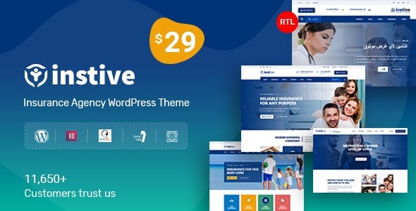 Instive Insurance WordPress Theme Instive Insurance WordPress Theme