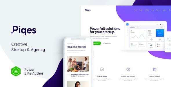 Piqes Creative Startup & Agency WordPress Theme Piqes Creative Startup & Agency WordPress Theme