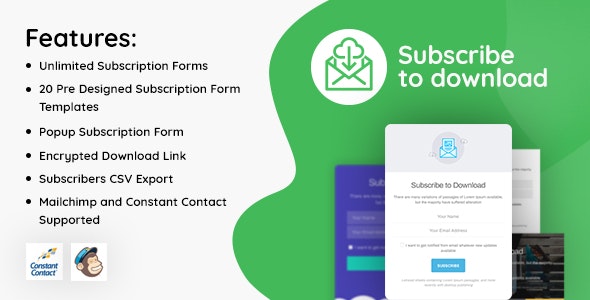 Subscribe to Download An advanced subscription plugin for WordPress Subscribe to Download An advanced subscription plugin for WordPress