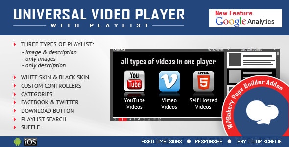Universal Video Player for WPBakery Page Builder Universal Video Player for WPBakery Page Builder