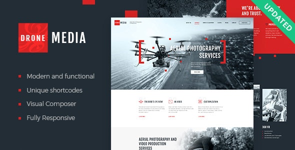 Drone Media Aerial Photography & Videography WordPress Theme Drone Media Aerial Photography & Videography WordPress Theme