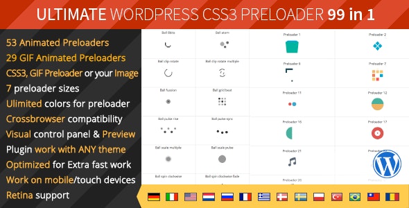 Ultimate WordPress Preloader 99 CSS3 Preloaders Ultimate WordPress Preloader 99 CSS3 Preloaders