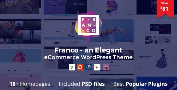 Franco Elegant WooCommerce WordPress Theme Franco Elegant WooCommerce WordPress Theme