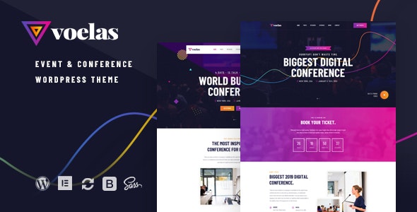 Voelas Event & Conference WordPress Theme Voelas Event & Conference WordPress Theme
