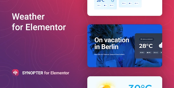 Synopter – Weather for Elementor Synopter – Weather for Elementor