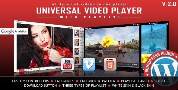 Universal Video Player WordPress Plugin Universal Video Player WordPress Plugin