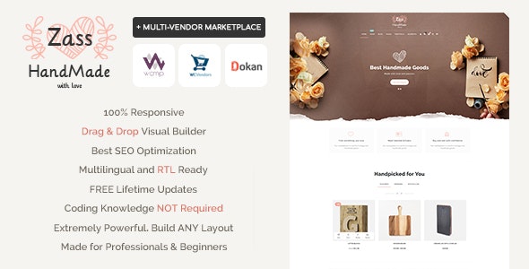 Zass WooCommerce Theme for Handmade Artists and Artisans Zass WooCommerce Theme for Handmade Artists and Artisans
