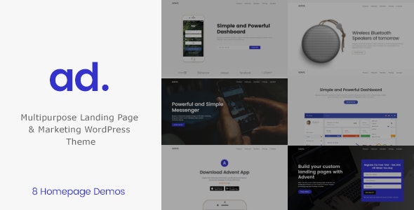 Digital Marketing WordPress Theme Advent Digital Marketing WordPress Theme Advent