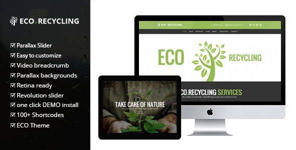 Eco Recycling Ecology & Nature WordPress Theme
