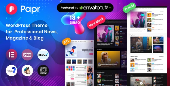 Papr News Magazine WordPress Theme Papr News Magazine WordPress Theme