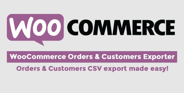 WooCommerce Orders & Customers Exporter WooCommerce Orders & Customers Exporter