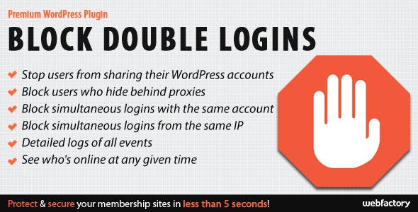 Block Double Logins Block Double Logins
