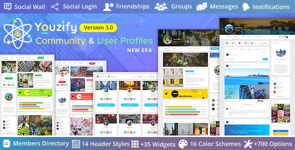 Youzify Buddypress Community & User Profile Plugin
