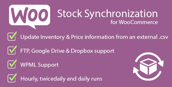 Stock Synchronization for WooCommerce Stock Synchronization for WooCommerce