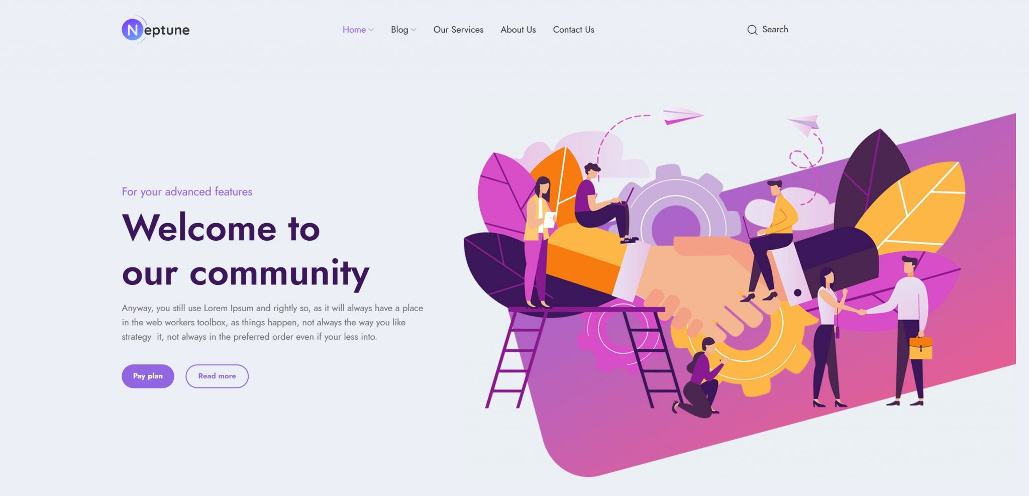 Neptune powerful theme for applications and SAAS websites Neptune powerful theme for applications and SAAS websites