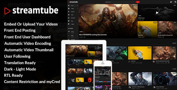 StreamTube Video Streaming WordPress Theme StreamTube Video Streaming WordPress Theme
