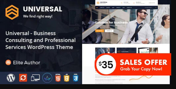Universal – Business Consulting WordPress Theme