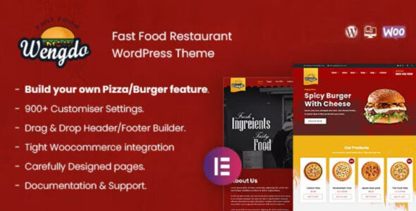 Wengdo – Fastfood WordPress Theme