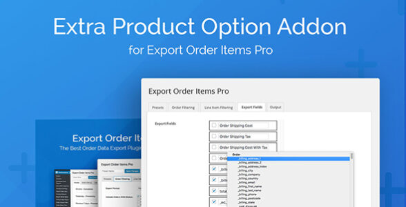 Extra Product Options Addon for Export Order Items Pro