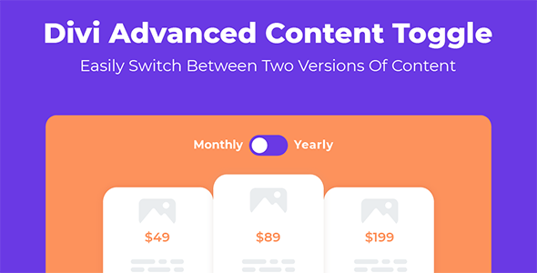 Divi Advanced Content Toggle Module