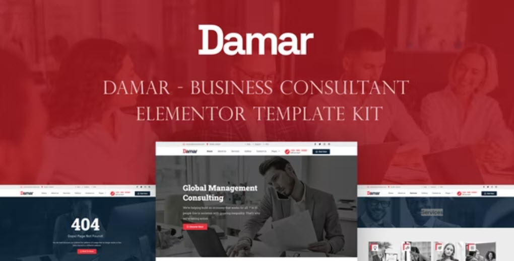 Damar Business Consultant Elementor Template Kit