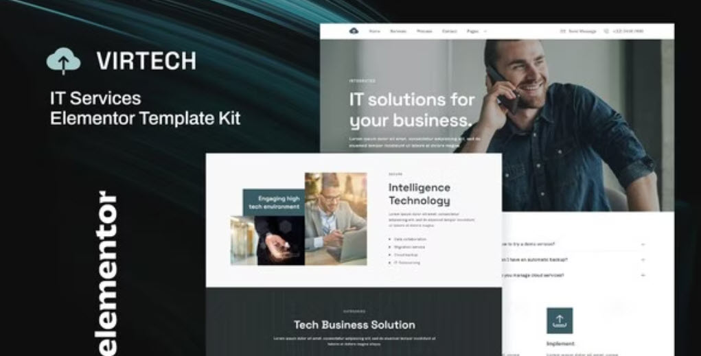 VirTech IT Services Elementor Template Kit