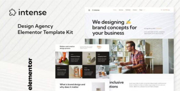 Intense Creative Digital Agency Services Elementor Template Kit