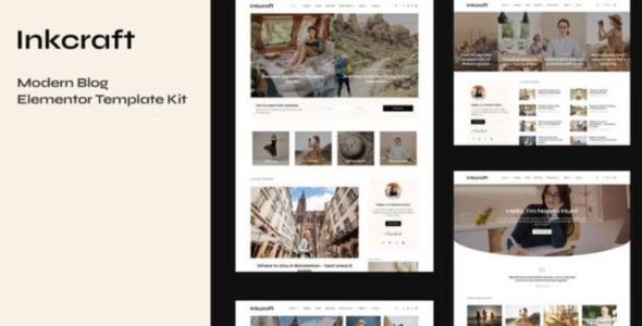 Inkcraft Modern Blog & Magazine Elementor Pro Template Kit