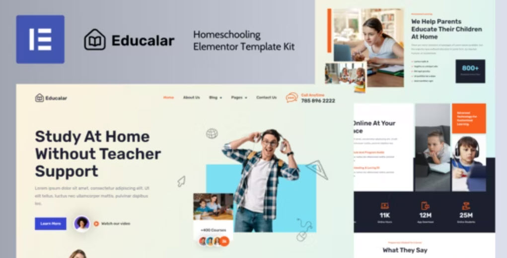 Educalar Homeschooling Elementor Template Kit