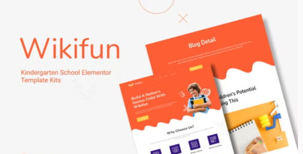Wikifun Kindergarten School Elementor Template Kit