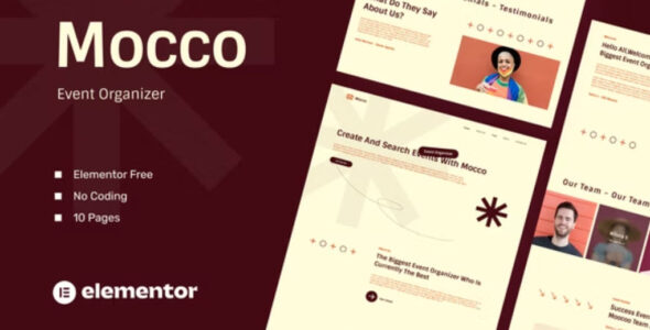 Moocoo Event Organizer Elementor Template Kit