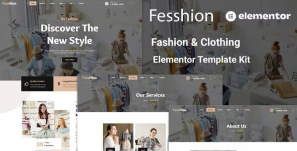 Fesshion Fashion & Clothing Elementor Template Kit
